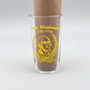 Vintage US Presidential Portrait 4.5" Juice Glass George Washington 1732-1799